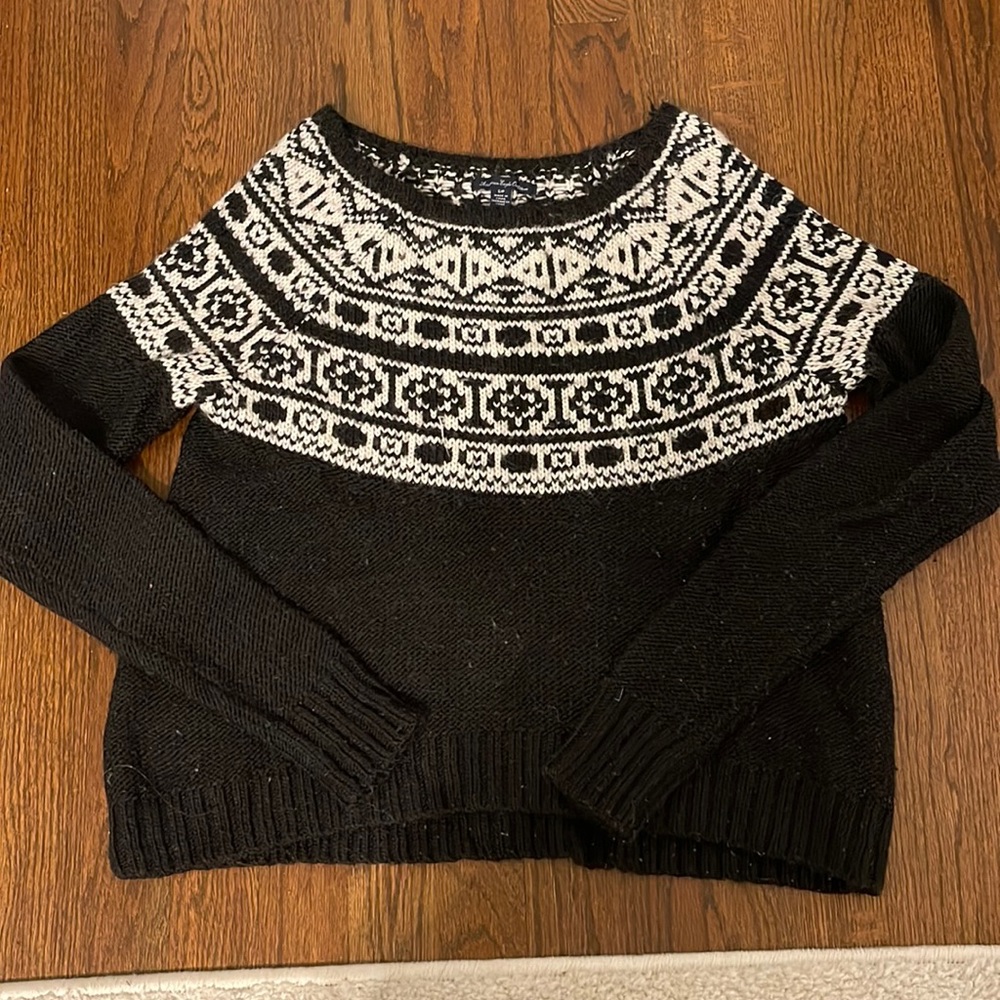 American Eagle Fair Isle Wool Sweater
